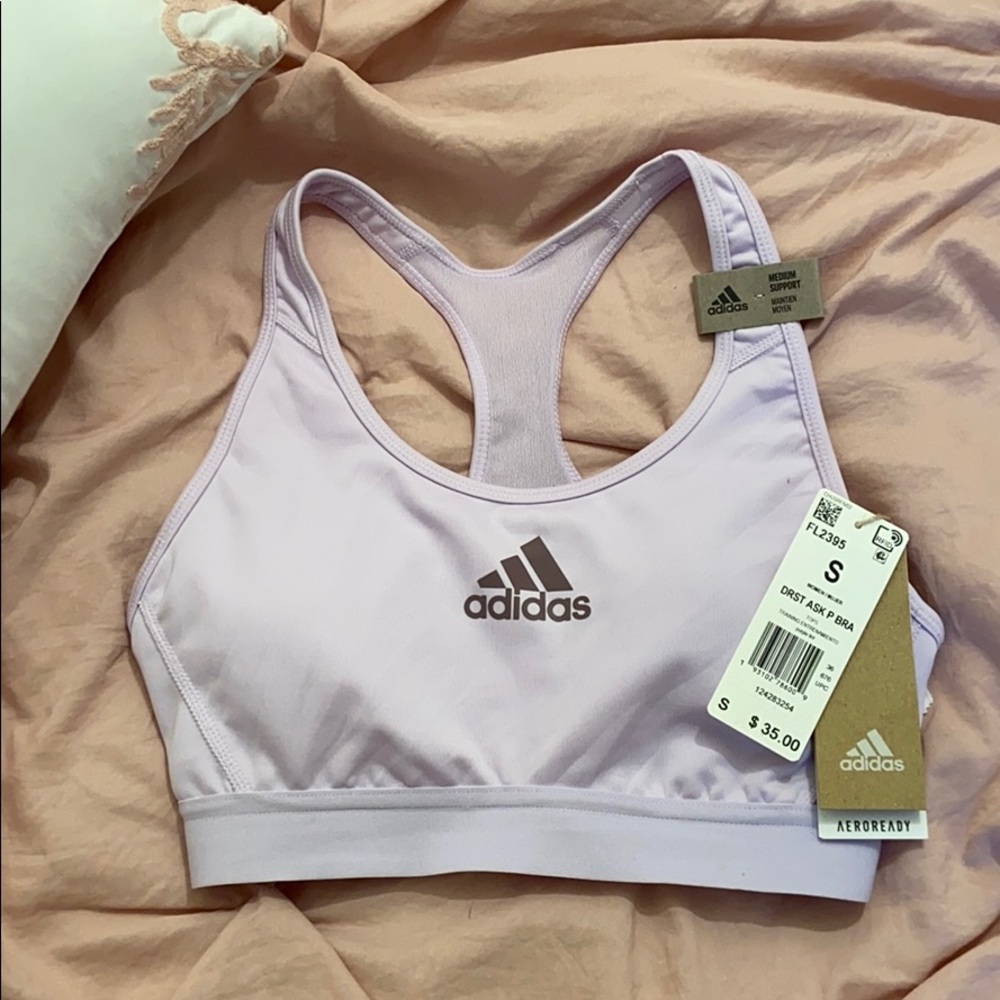 Adidas Purple Mesh back Sports Bra